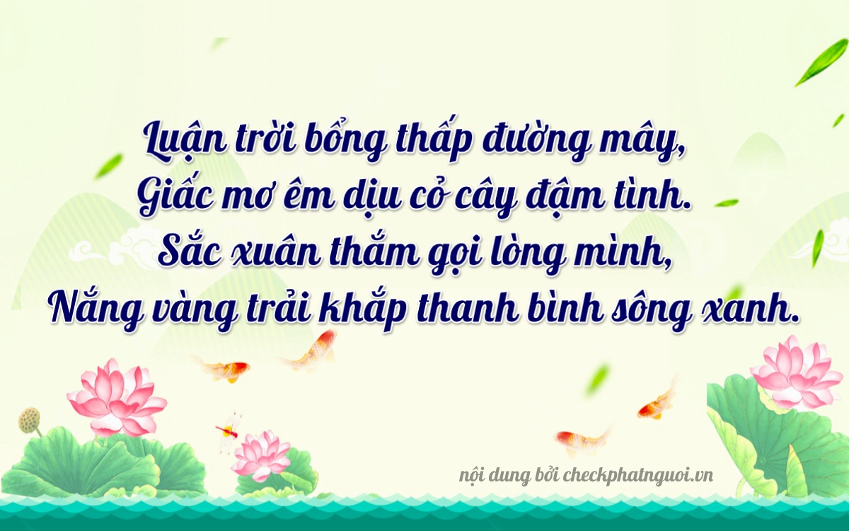 Bài thơ ý nghĩa cho <b>biển số 34AM-03246</b> tại website checkphatnguoi.vn