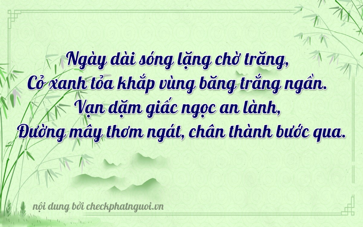 Bài thơ ý nghĩa cho <b>biển số 34AM-03452</b> tại website checkphatnguoi.vn