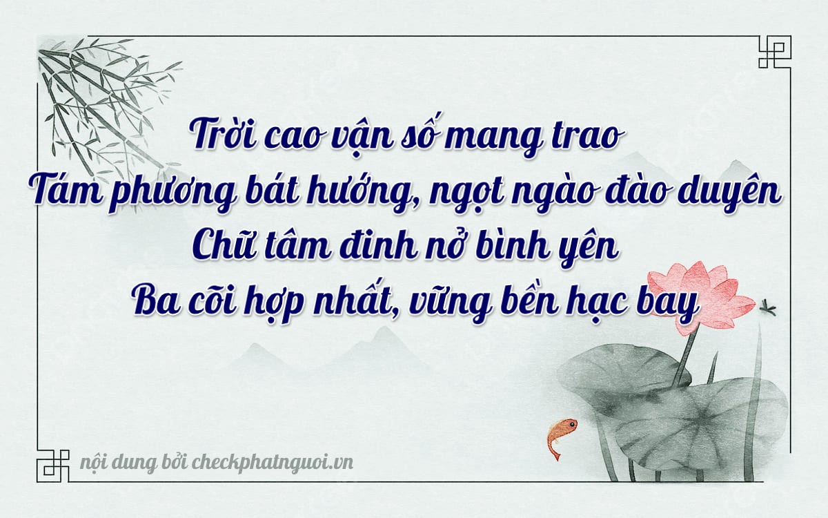Bài thơ ý nghĩa cho <b>biển số 34AN-81703</b> tại website checkphatnguoi.vn