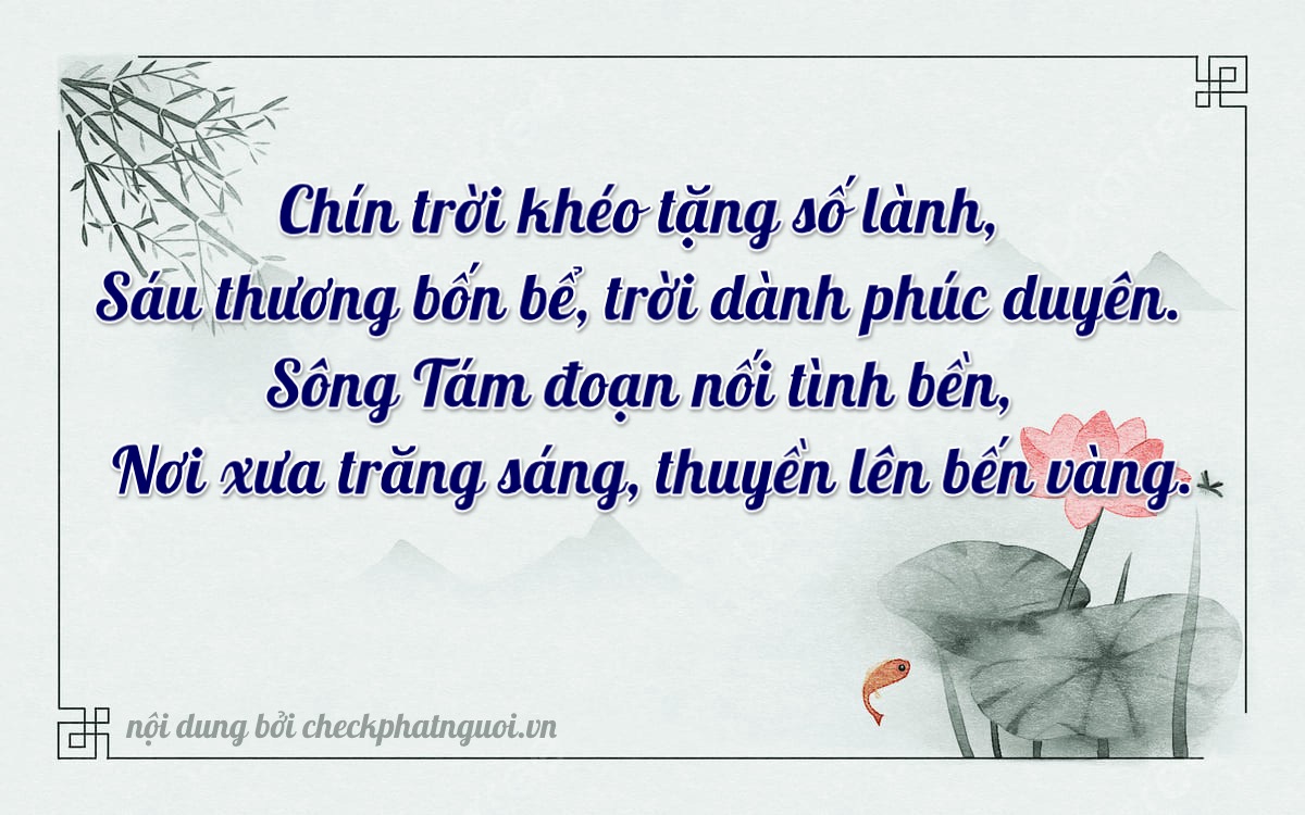Bài thơ ý nghĩa cho <b>biển số 34AS-02968</b> tại website checkphatnguoi.vn