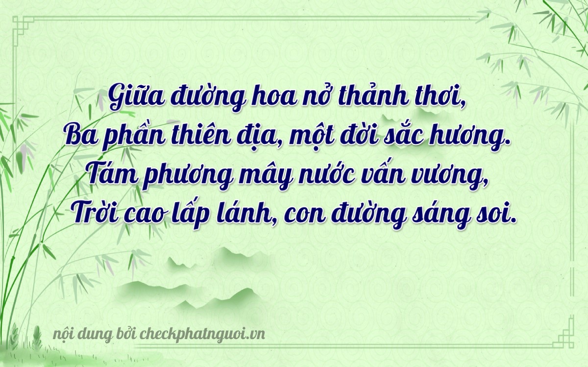 Bài thơ ý nghĩa cho <b>biển số 34AS-03818</b> tại website checkphatnguoi.vn