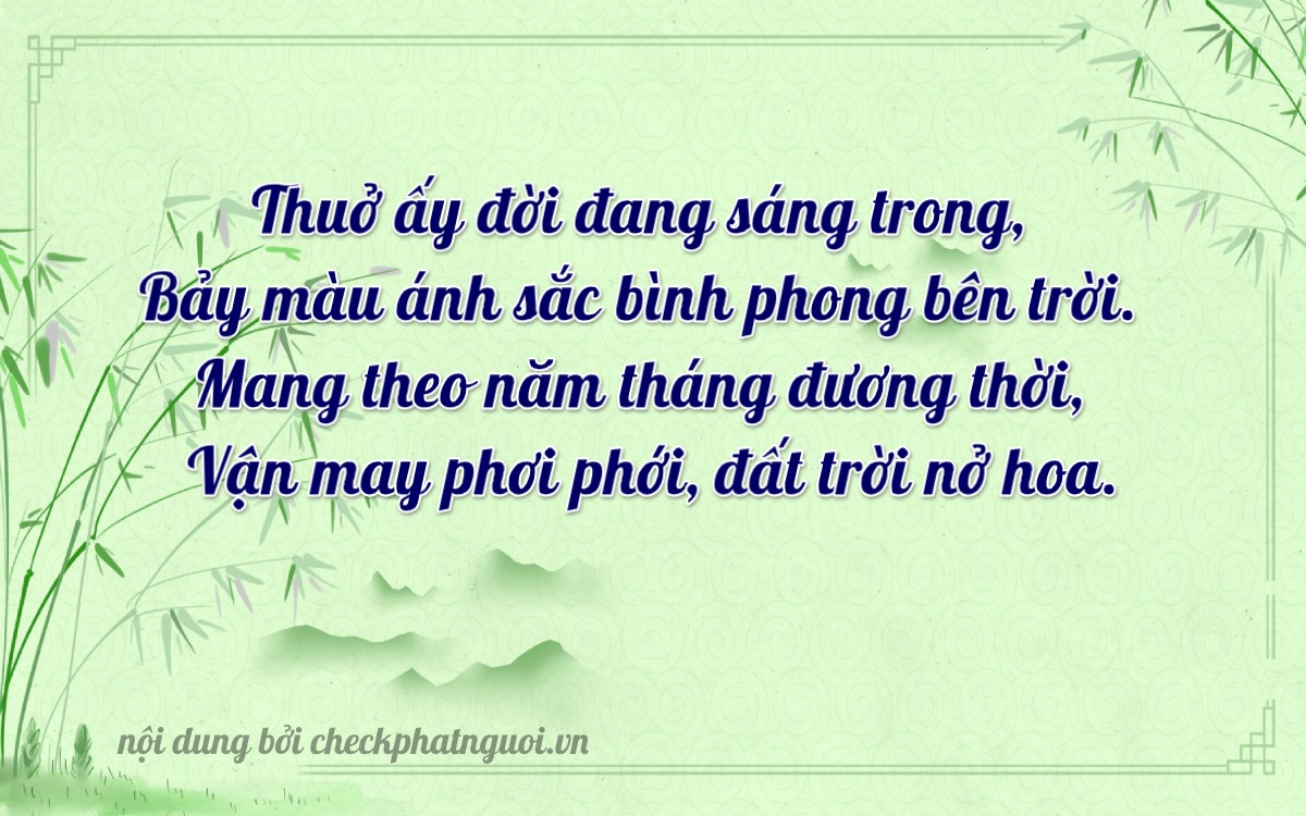 Bài thơ ý nghĩa cho <b>biển số 34AS-10705</b> tại website checkphatnguoi.vn