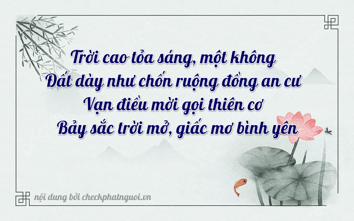 Bài thơ ý nghĩa cho <b>biển số 34AS-19277</b> tại website checkphatnguoi.vn