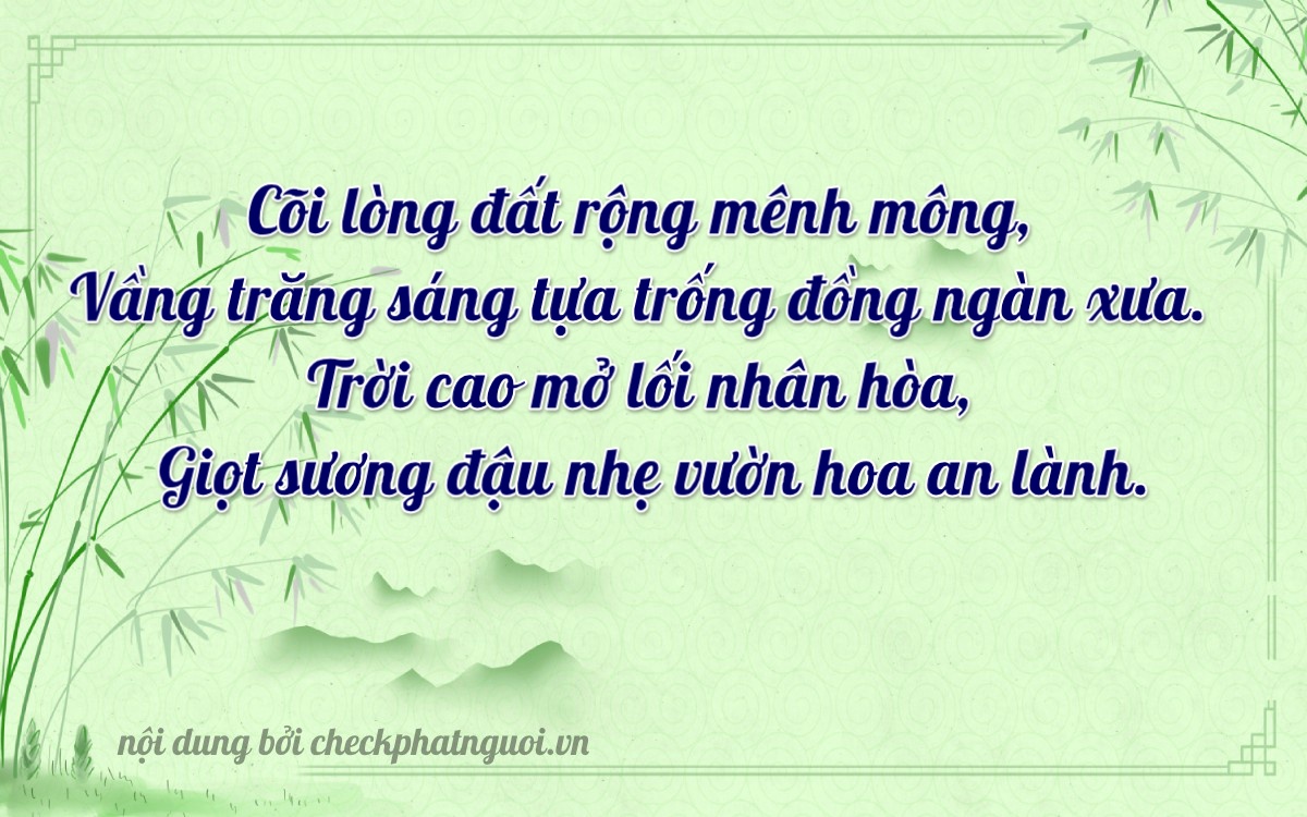 Bài thơ ý nghĩa cho <b>biển số 34AS-27405</b> tại website checkphatnguoi.vn