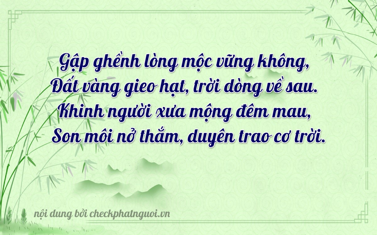 Bài thơ ý nghĩa cho <b>biển số 34B-02059</b> tại website checkphatnguoi.vn