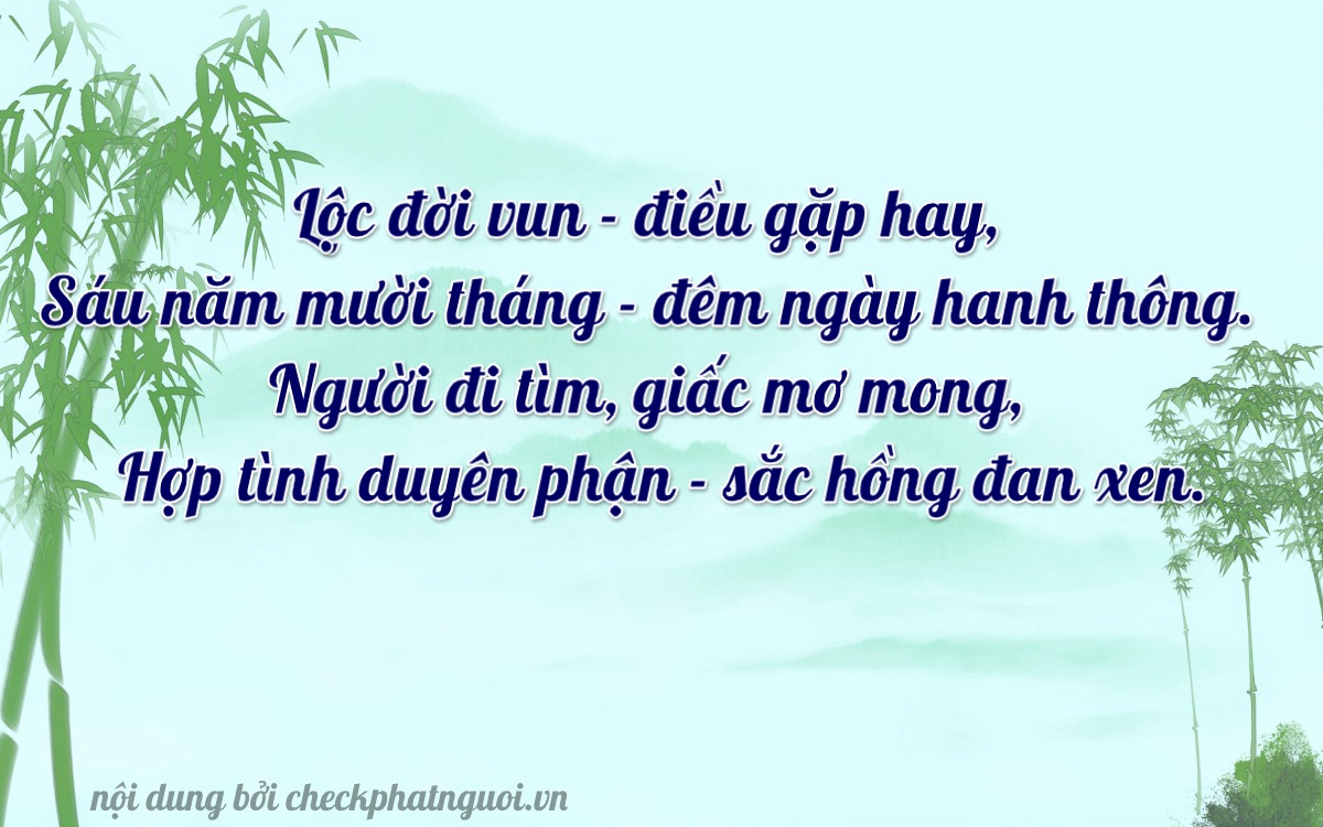 Bài thơ ý nghĩa cho <b>biển số 34B1-16668</b> tại website checkphatnguoi.vn