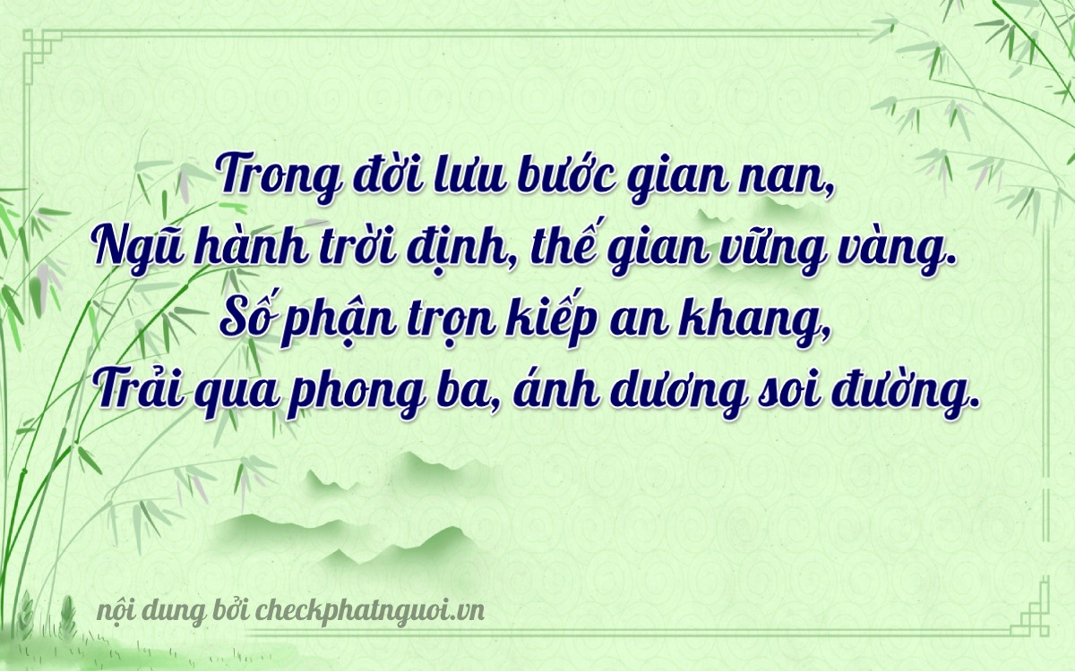 Bài thơ ý nghĩa cho <b>biển số 34B1-35699</b> tại website checkphatnguoi.vn