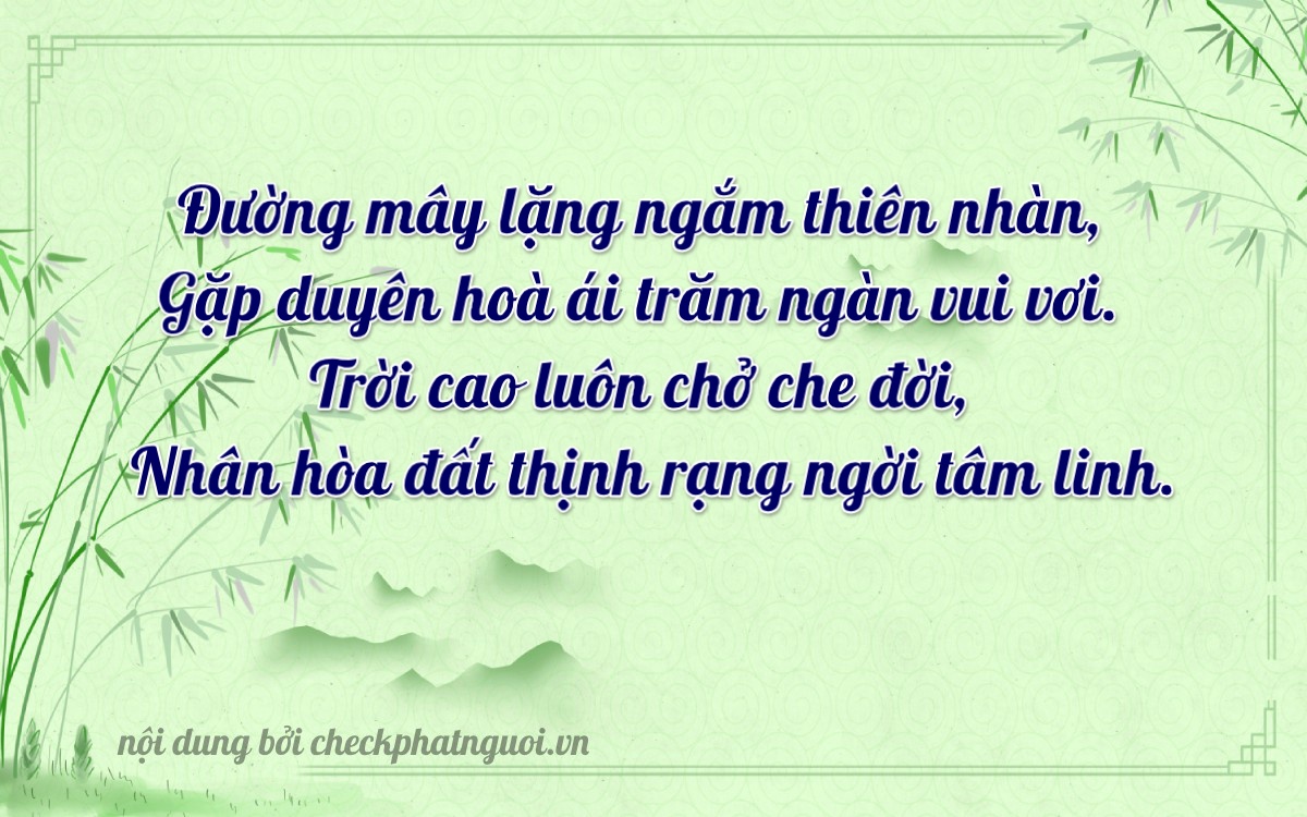 Bài thơ ý nghĩa cho <b>biển số 34B1-77003</b> tại website checkphatnguoi.vn