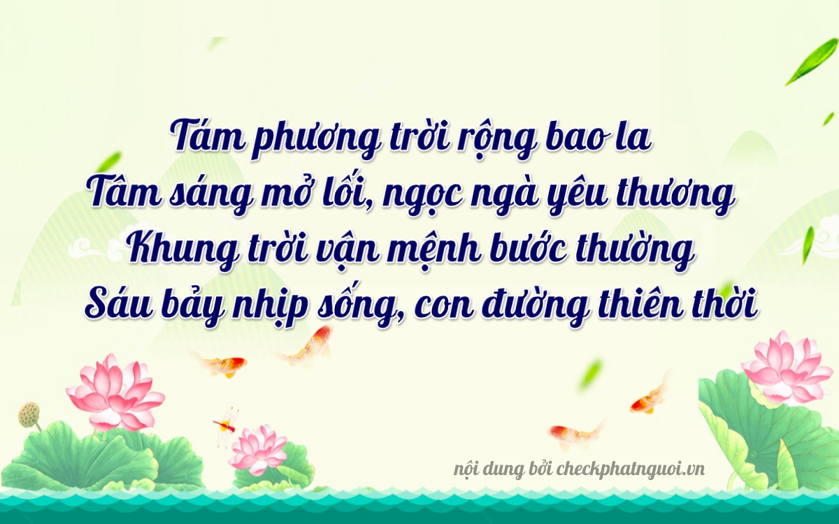 Bài thơ ý nghĩa cho <b>biển số 34B1-80160</b> tại website checkphatnguoi.vn