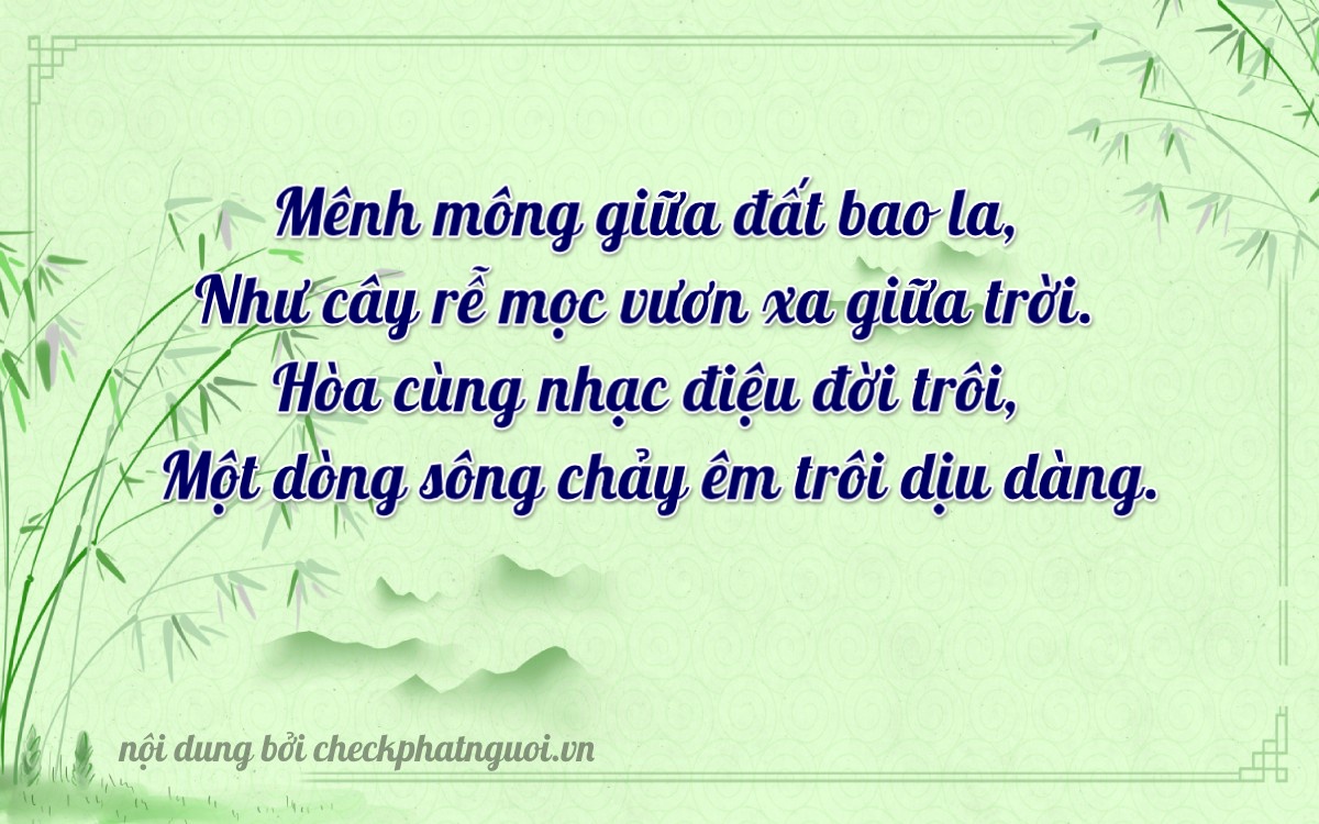 Bài thơ ý nghĩa cho <b>biển số 34B2-17261</b> tại website checkphatnguoi.vn