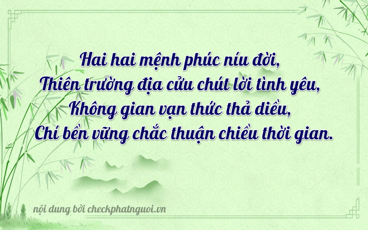 Bài thơ ý nghĩa cho <b>biển số 34B-22107</b> tại website checkphatnguoi.vn