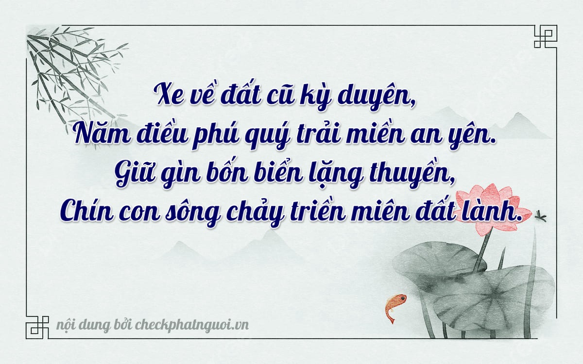 Bài thơ ý nghĩa cho <b>biển số 34B2-52396</b> tại website checkphatnguoi.vn