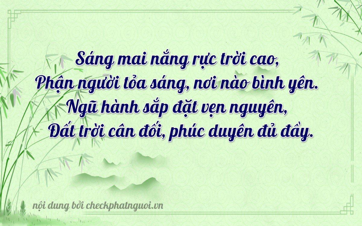Bài thơ ý nghĩa cho <b>biển số 34B3-00945</b> tại website checkphatnguoi.vn