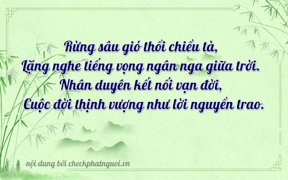 Bài thơ ý nghĩa cho <b>biển số 34B3-40173</b> tại website checkphatnguoi.vn