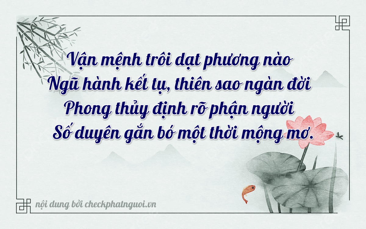 Bài thơ ý nghĩa cho <b>biển số 34B3-52133</b> tại website checkphatnguoi.vn