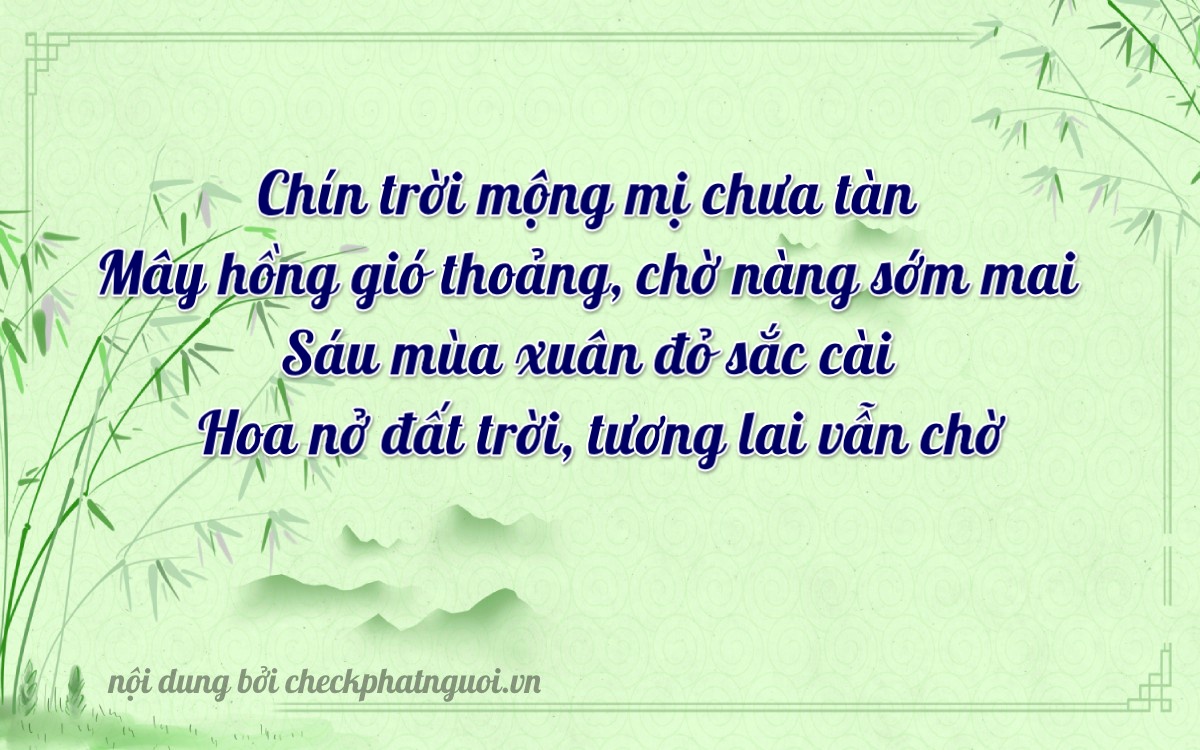 Bài thơ ý nghĩa cho <b>biển số 34B3-96959</b> tại website checkphatnguoi.vn