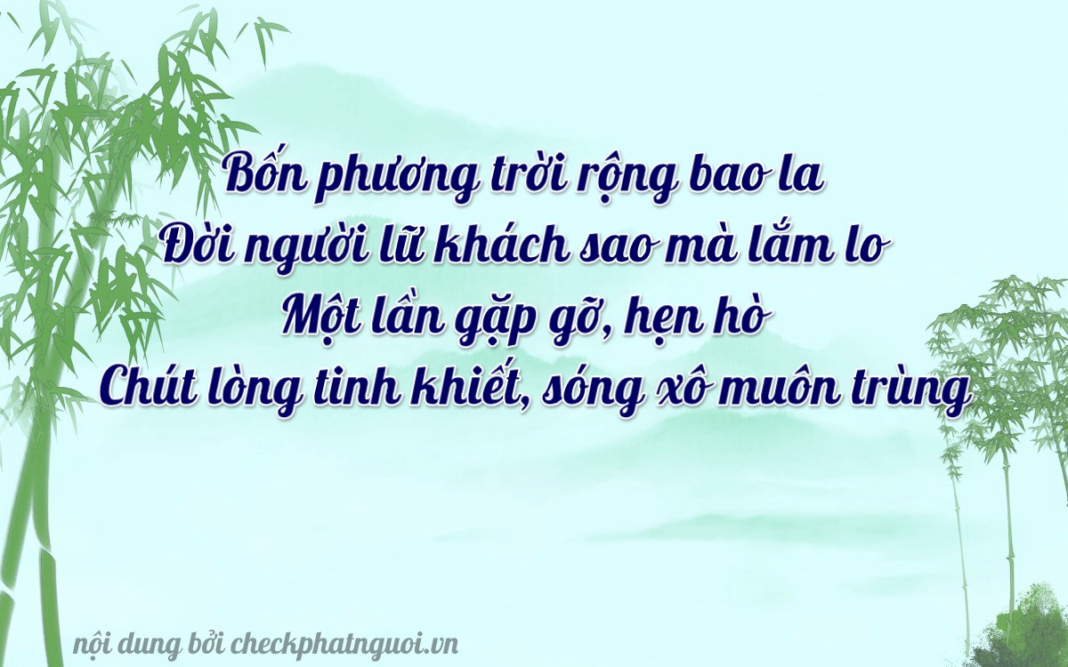 Bài thơ ý nghĩa cho <b>biển số 34B4-12441</b> tại website checkphatnguoi.vn