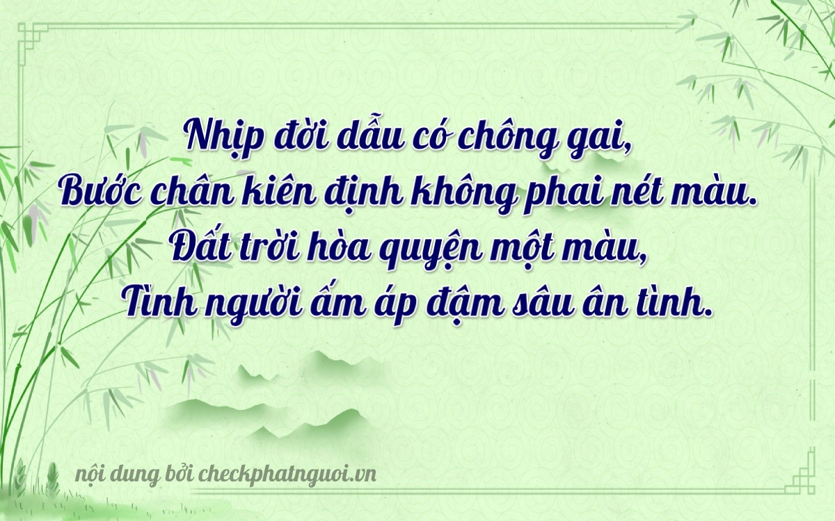 Bài thơ ý nghĩa cho <b>biển số 34B4-25261</b> tại website checkphatnguoi.vn