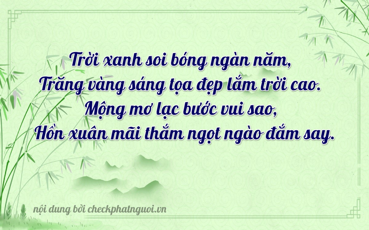 Bài thơ ý nghĩa cho <b>biển số 34B4-54432</b> tại website checkphatnguoi.vn