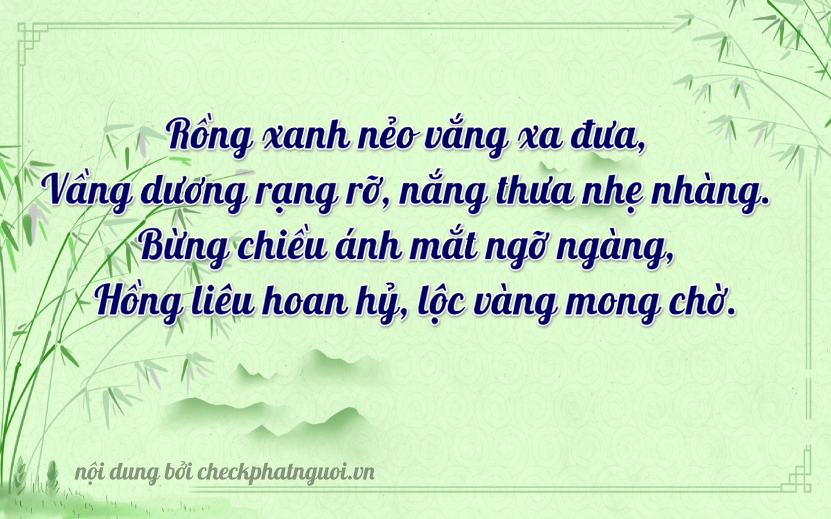 Bài thơ ý nghĩa cho <b>biển số 34B4-62940</b> tại website checkphatnguoi.vn