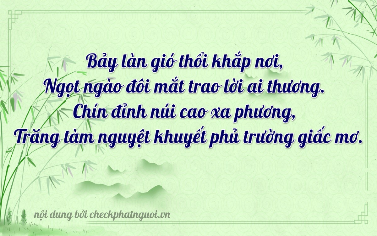 Bài thơ ý nghĩa cho <b>biển số 34B4-79775</b> tại website checkphatnguoi.vn