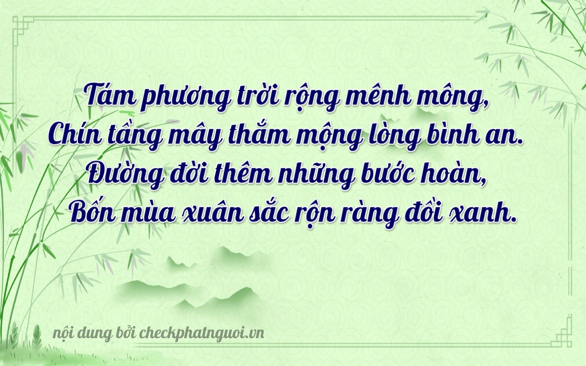 Bài thơ ý nghĩa cho <b>biển số 34B4-89864</b> tại website checkphatnguoi.vn