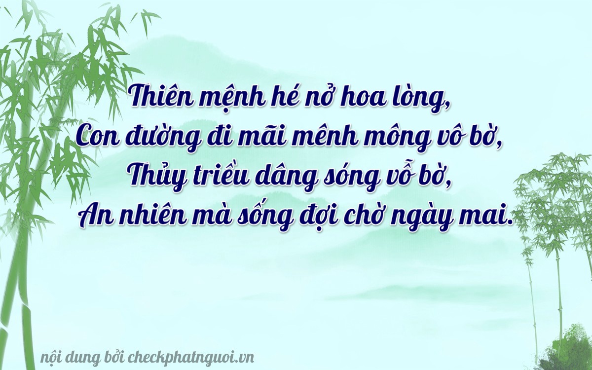 Bài thơ ý nghĩa cho <b>biển số 34B5-00494</b> tại website checkphatnguoi.vn