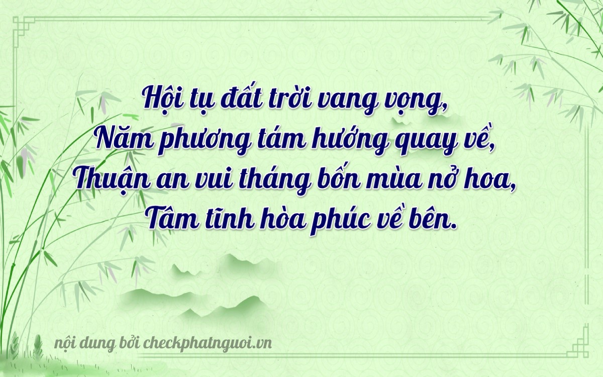 Bài thơ ý nghĩa cho <b>biển số 34B5-12447</b> tại website checkphatnguoi.vn