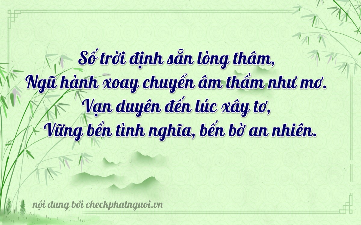Bài thơ ý nghĩa cho <b>biển số 34B-81858</b> tại website checkphatnguoi.vn
