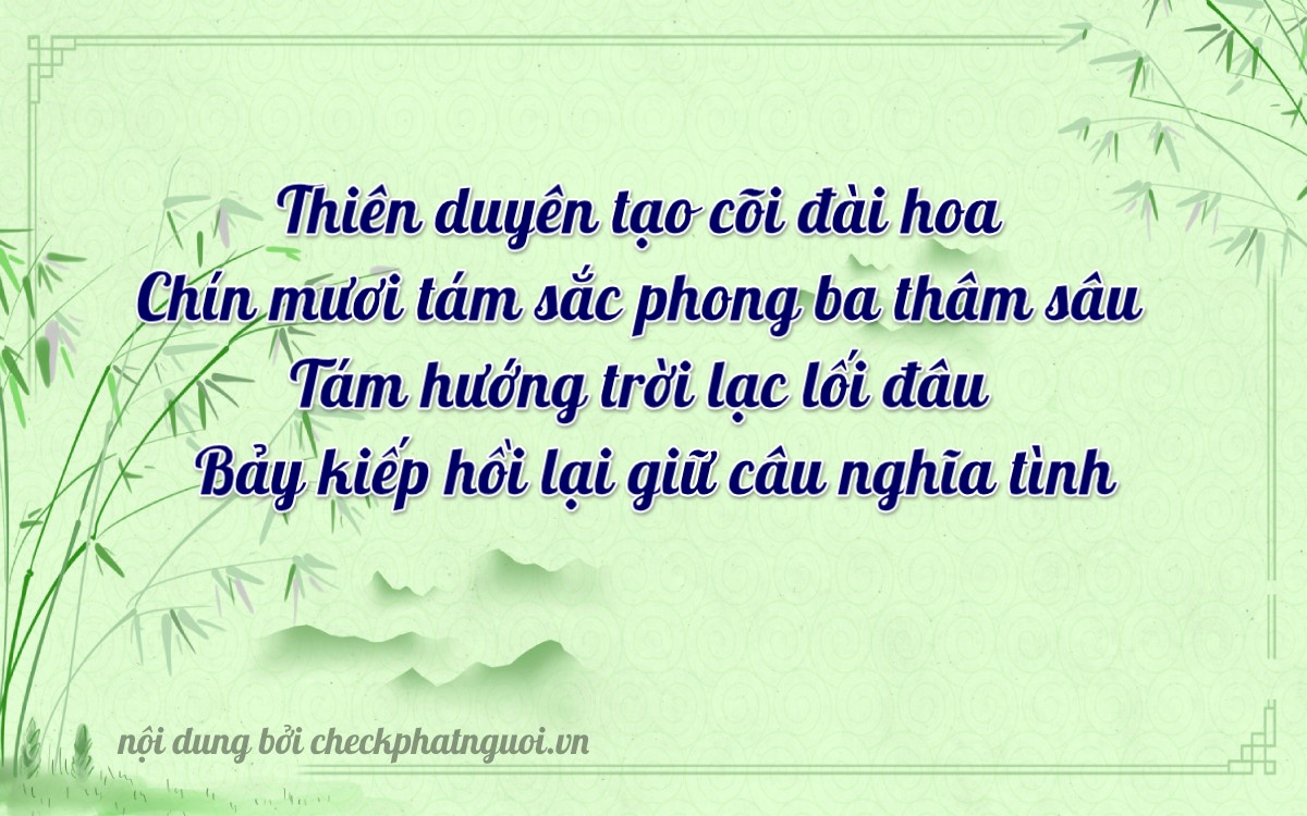 Bài thơ ý nghĩa cho <b>biển số 34B-98875</b> tại website checkphatnguoi.vn
