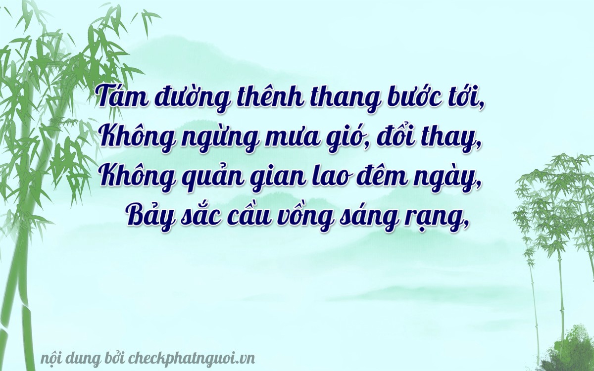 Bài thơ ý nghĩa cho <b>biển số 34C-08087</b> tại website checkphatnguoi.vn