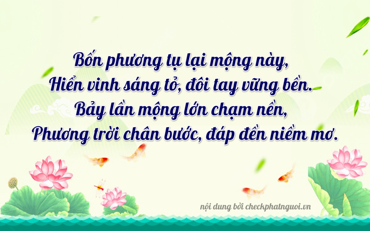 Bài thơ ý nghĩa cho <b>biển số 34C1-47852</b> tại website checkphatnguoi.vn