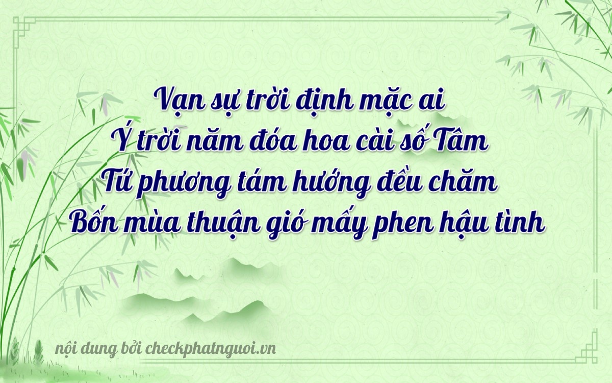 Bài thơ ý nghĩa cho <b>biển số 34C-15043</b> tại website checkphatnguoi.vn