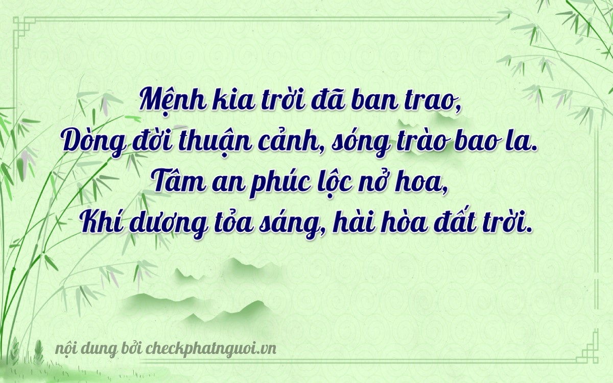 Bài thơ ý nghĩa cho <b>biển số 34C-19522</b> tại website checkphatnguoi.vn