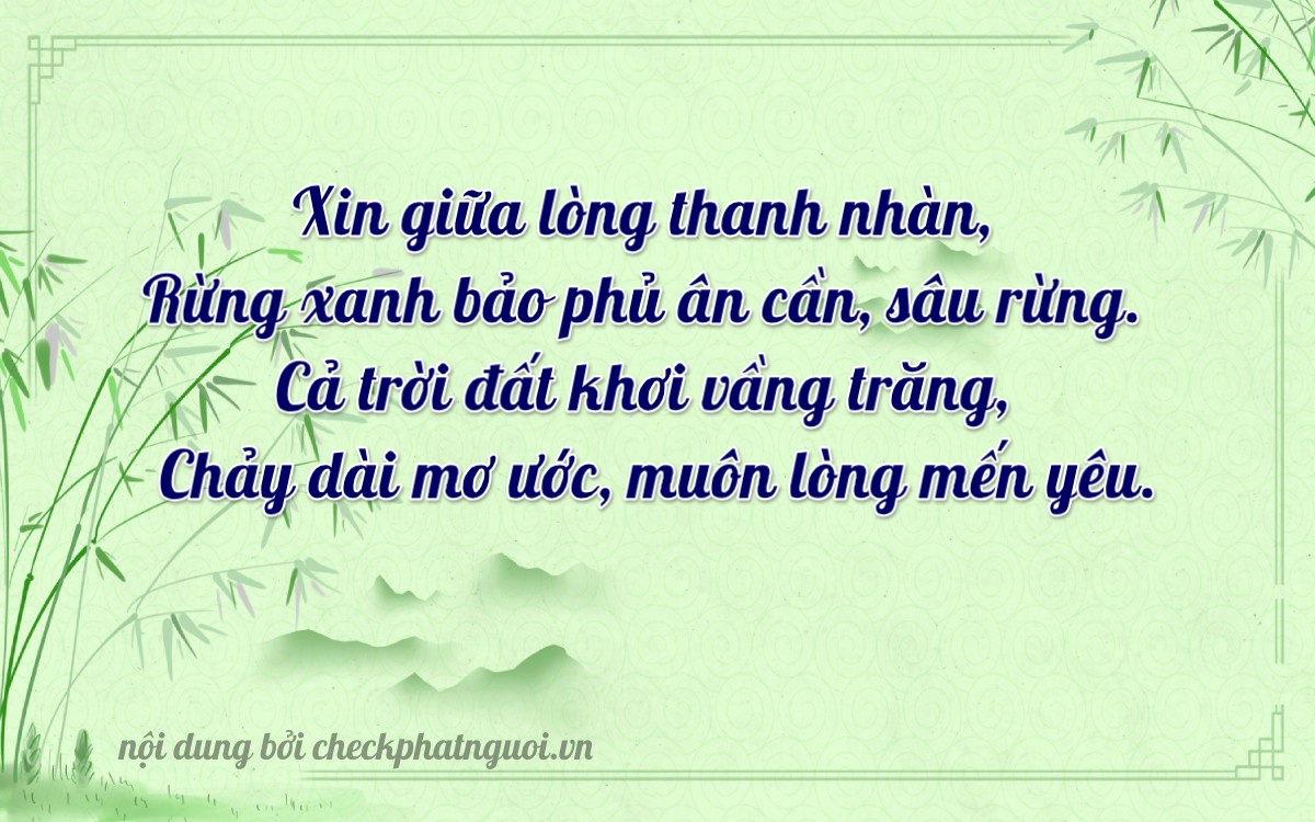 Bài thơ ý nghĩa cho <b>biển số 34C-24389</b> tại website checkphatnguoi.vn