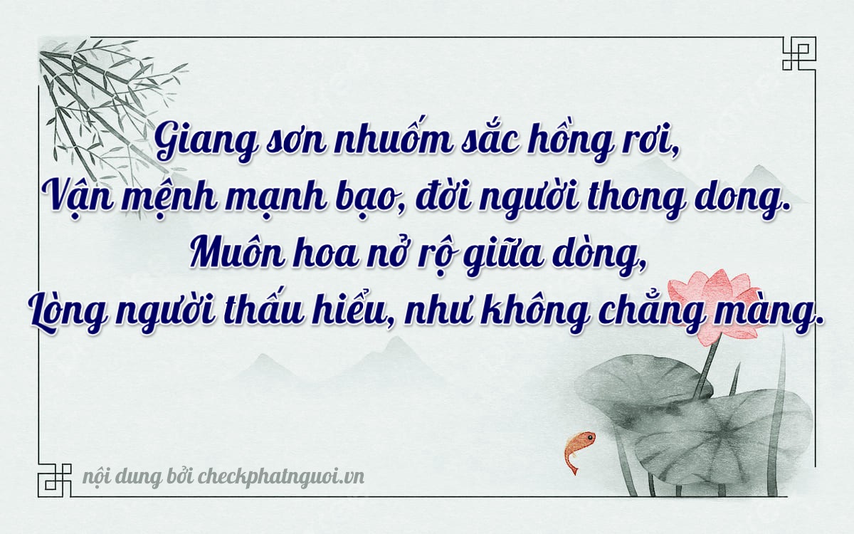 Bài thơ ý nghĩa cho <b>biển số 34C-37623</b> tại website checkphatnguoi.vn