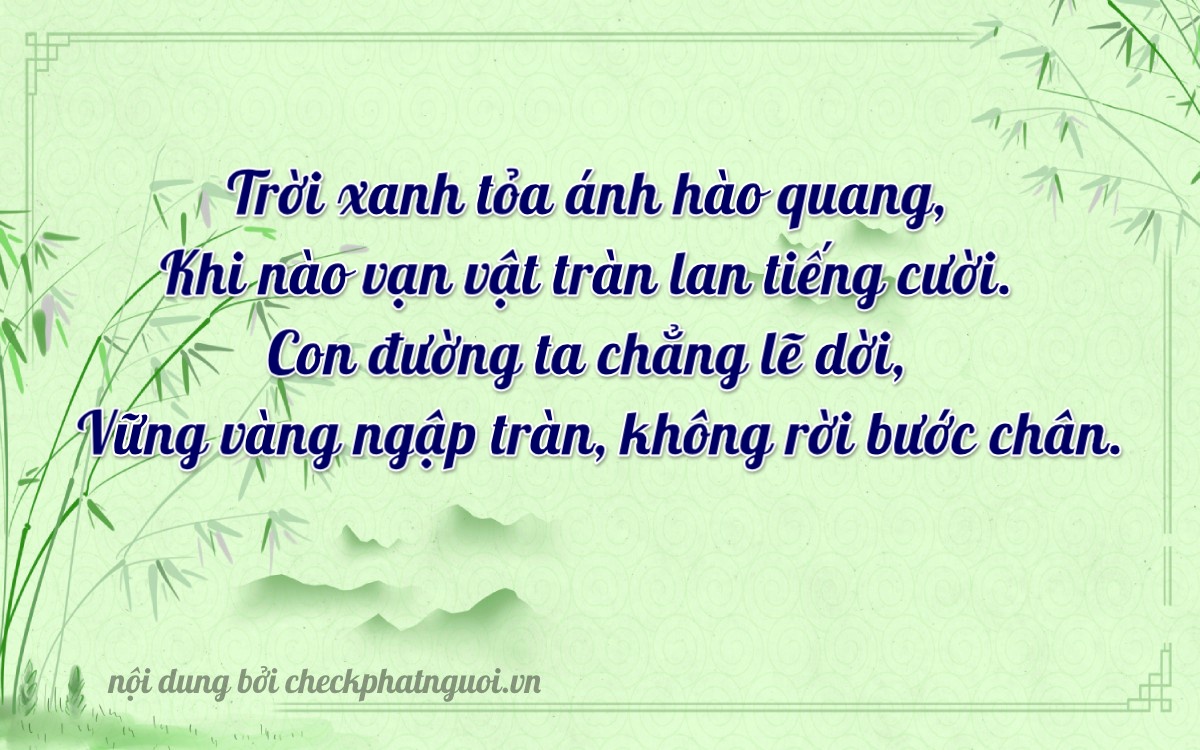 Bài thơ ý nghĩa cho <b>biển số 34C-38009</b> tại website checkphatnguoi.vn