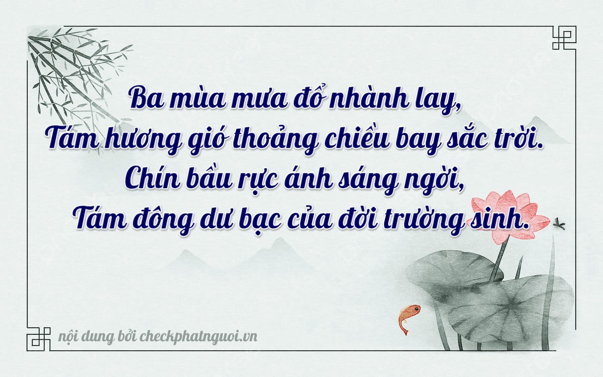 Bài thơ ý nghĩa cho <b>biển số 34C-39898</b> tại website checkphatnguoi.vn