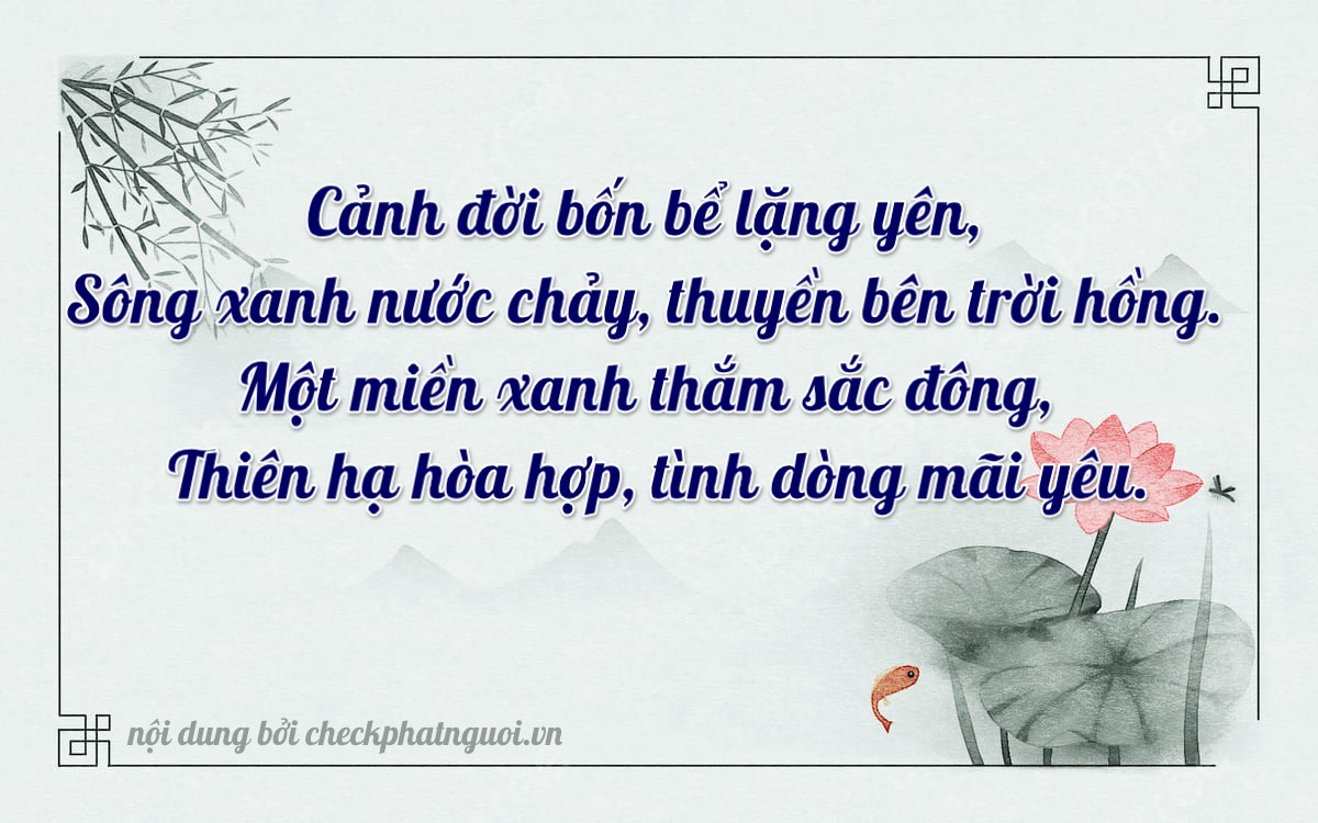Bài thơ ý nghĩa cho <b>biển số 34C-41533</b> tại website checkphatnguoi.vn