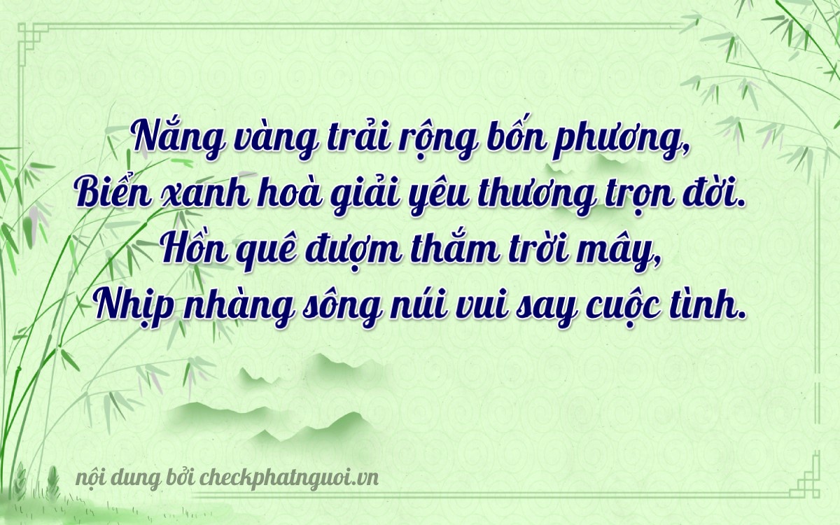 Bài thơ ý nghĩa cho <b>biển số 34D1-08202</b> tại website checkphatnguoi.vn