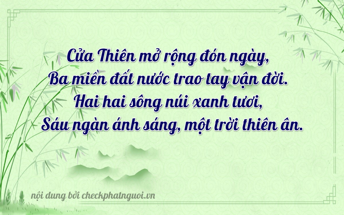 Bài thơ ý nghĩa cho <b>biển số 34D1-33647</b> tại website checkphatnguoi.vn