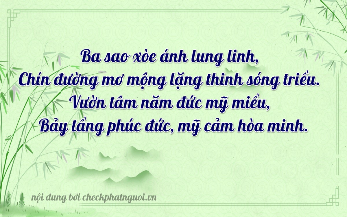 Bài thơ ý nghĩa cho <b>biển số 34D1-39579</b> tại website checkphatnguoi.vn