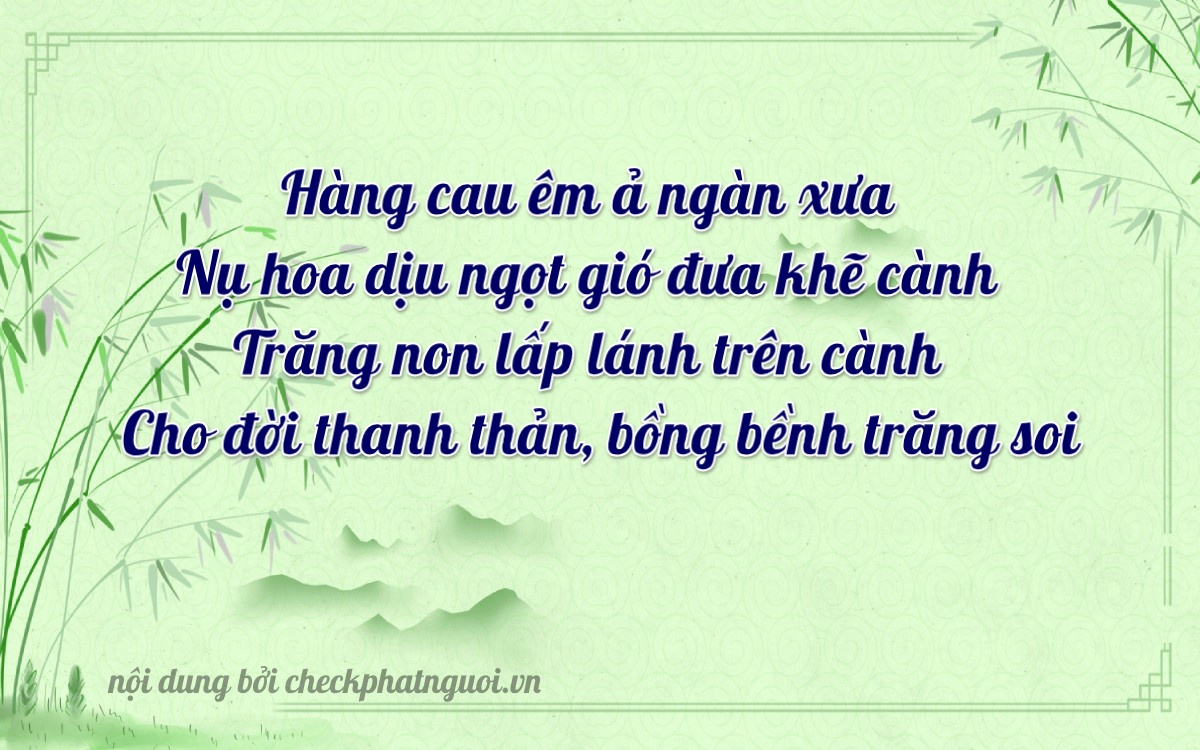 Bài thơ ý nghĩa cho <b>biển số 34D1-42793</b> tại website checkphatnguoi.vn