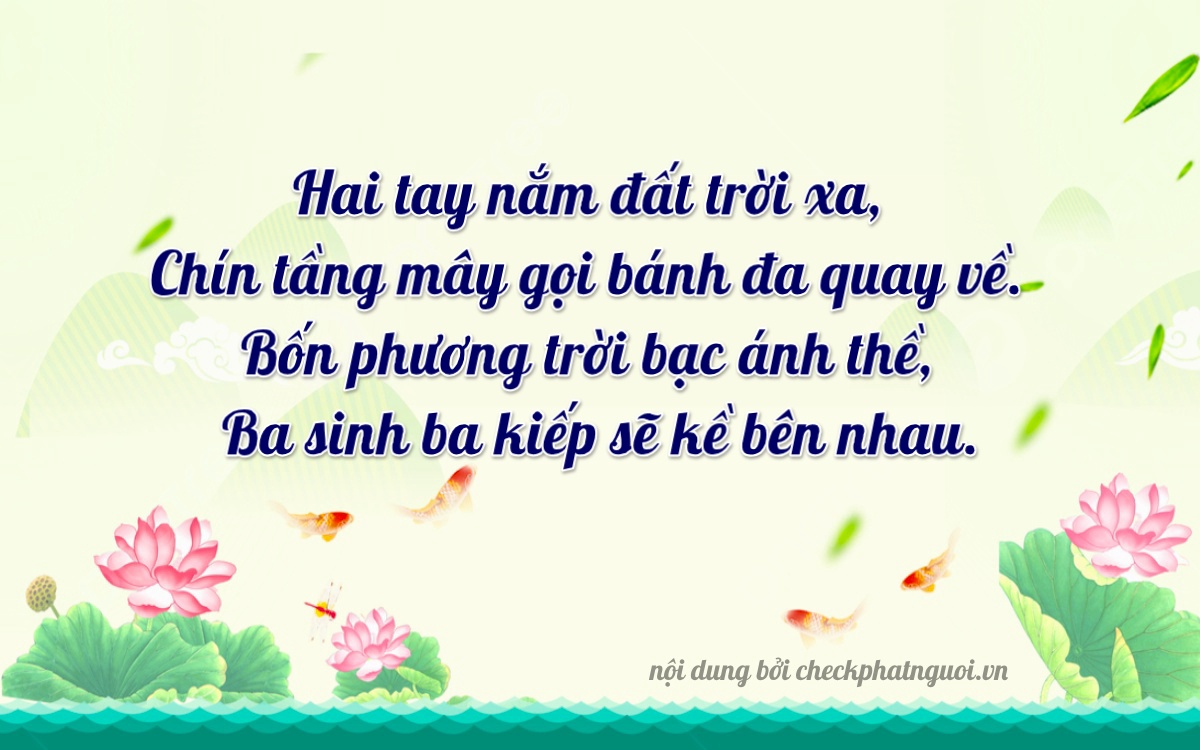 Bài thơ ý nghĩa cho <b>biển số 34E1-29434</b> tại website checkphatnguoi.vn