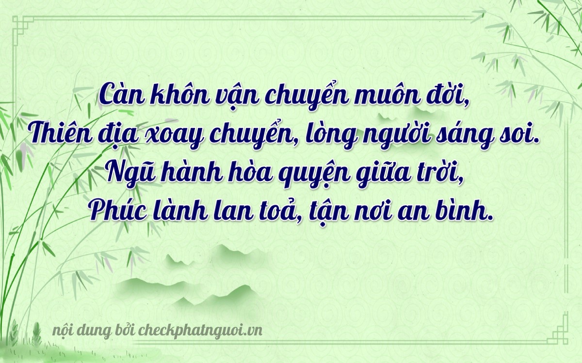 Bài thơ ý nghĩa cho <b>biển số 34E-13454</b> tại website checkphatnguoi.vn