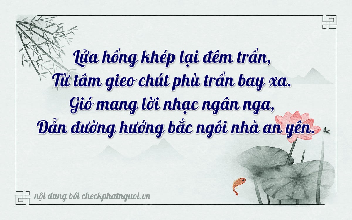 Bài thơ ý nghĩa cho <b>biển số 34H-05444</b> tại website checkphatnguoi.vn