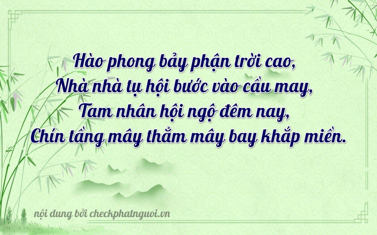 Bài thơ ý nghĩa cho <b>biển số 34L-71387</b> tại website checkphatnguoi.vn