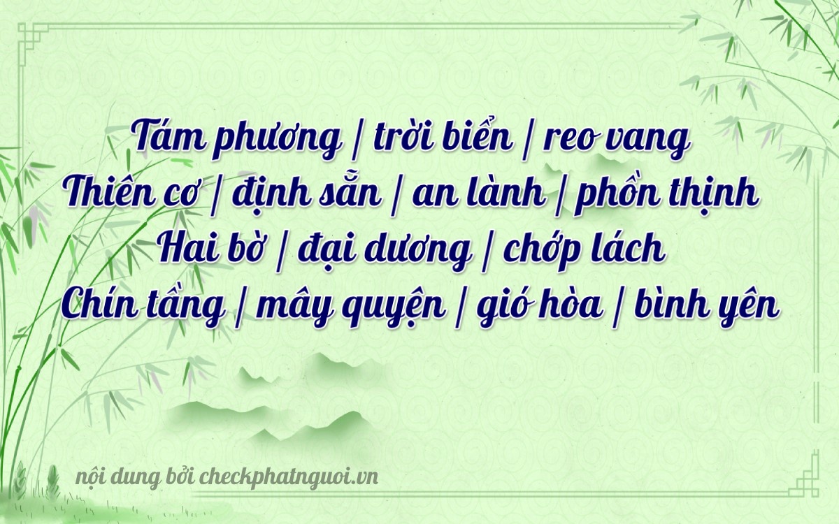 Bài thơ ý nghĩa cho <b>biển số 34L-88279</b> tại website checkphatnguoi.vn