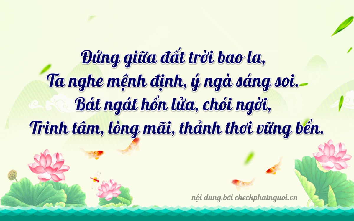 Bài thơ ý nghĩa cho <b>biển số 34M-2780</b> tại website checkphatnguoi.vn