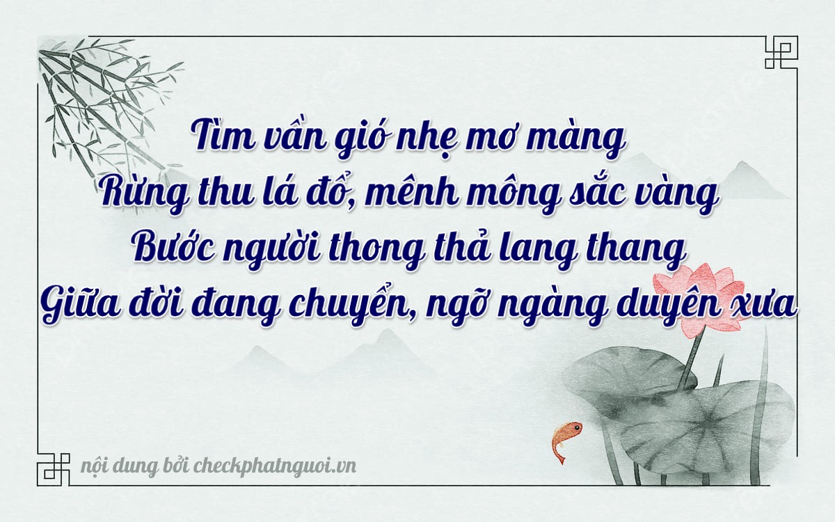 Bài thơ ý nghĩa cho <b>biển số 34M-65017</b> tại website checkphatnguoi.vn